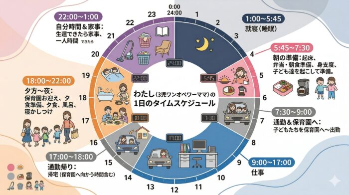 平日のタイムスケジュール