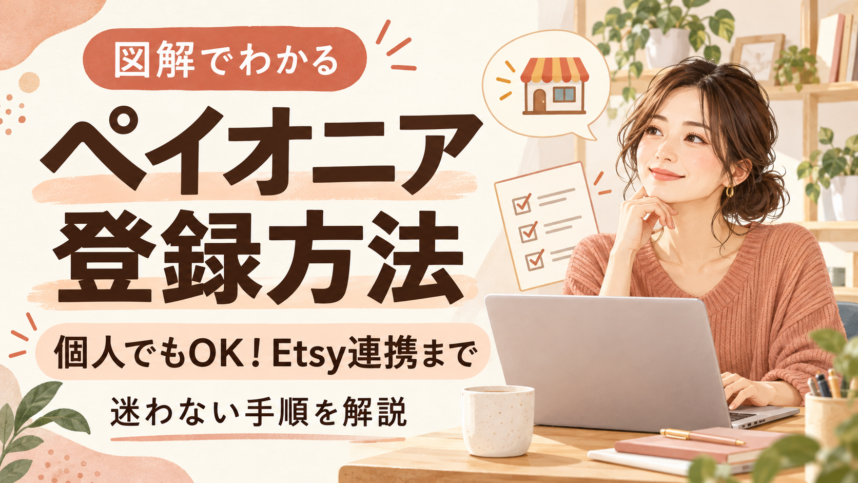 ペイオニア登録方法を図解。個人でもOK、Etsy連携まで迷わない手順を解説